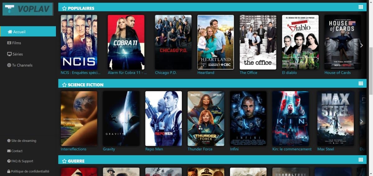Voplay pour télécharger des films et des séries 